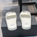 Balenciaga Nude Slide Sandals - Back View