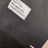 Close-up of Amiri hoodie craftsmanship