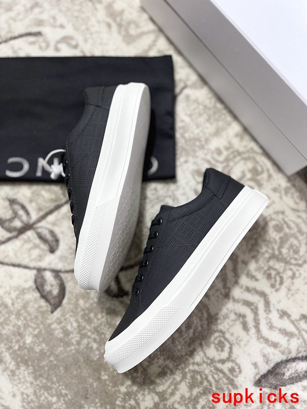 Givenchy Red Chunky Platform Sneakers - Close-Up Texture View