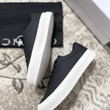 Givenchy Red Chunky Platform Sneakers - Close-Up Texture View