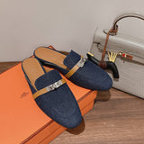 Hermes shoes Style 308 - true-to-life color detail (alternate angle)