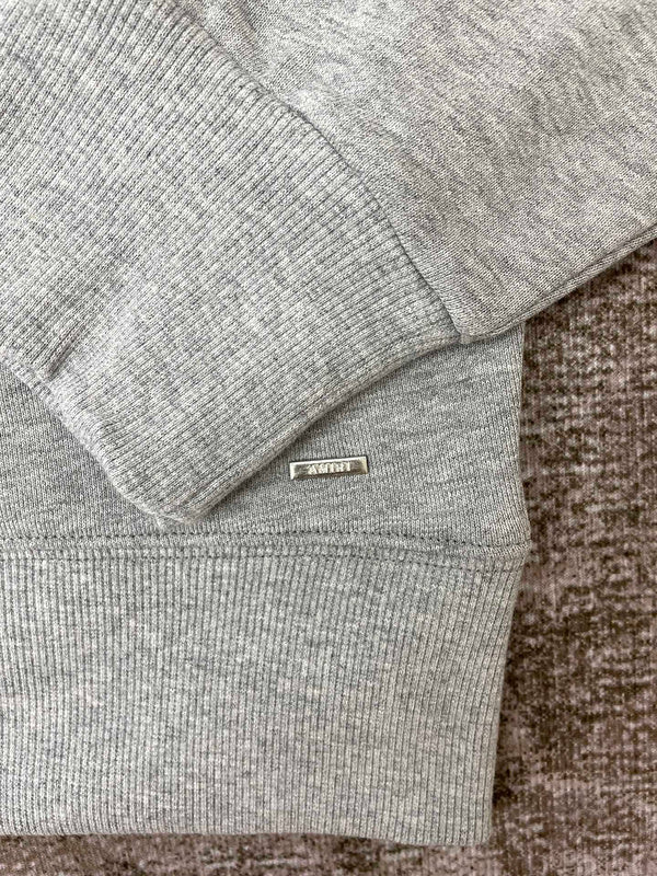 Close-up of Amiri hoodie craftsmanship