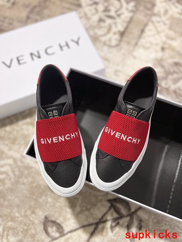 Givenchy Burgundy Block Heel Pumps - Side Profile View