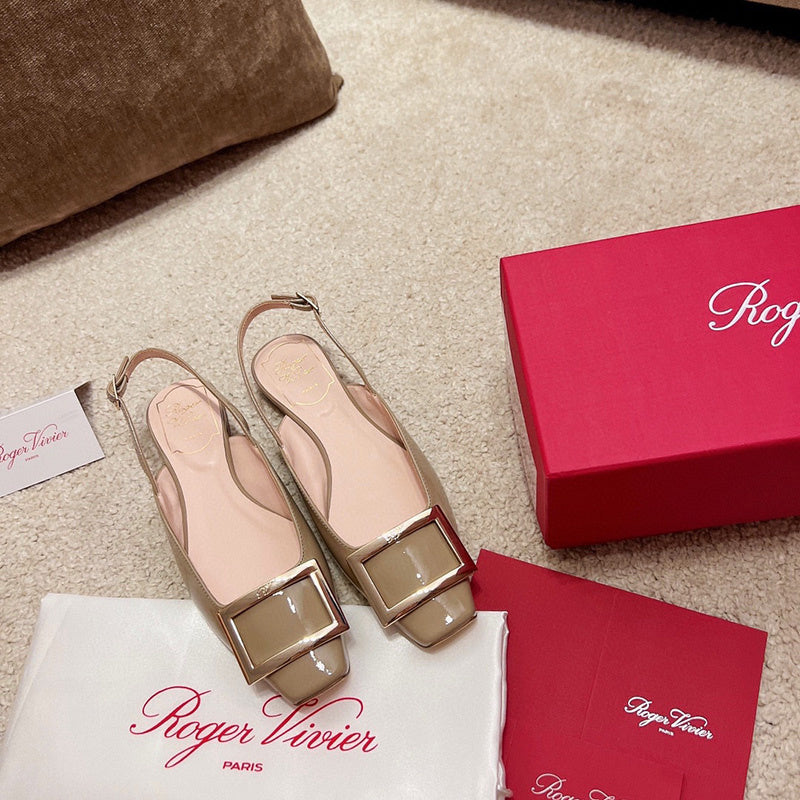 Close-up of Roger Vivier shoes craftsmanship