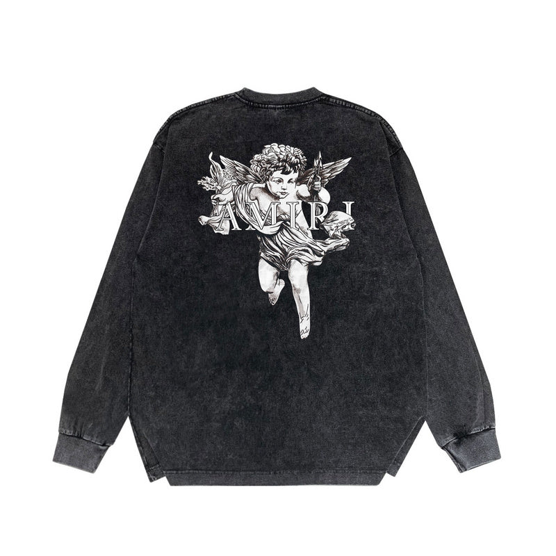 Close-up of Amiri hoodie craftsmanship