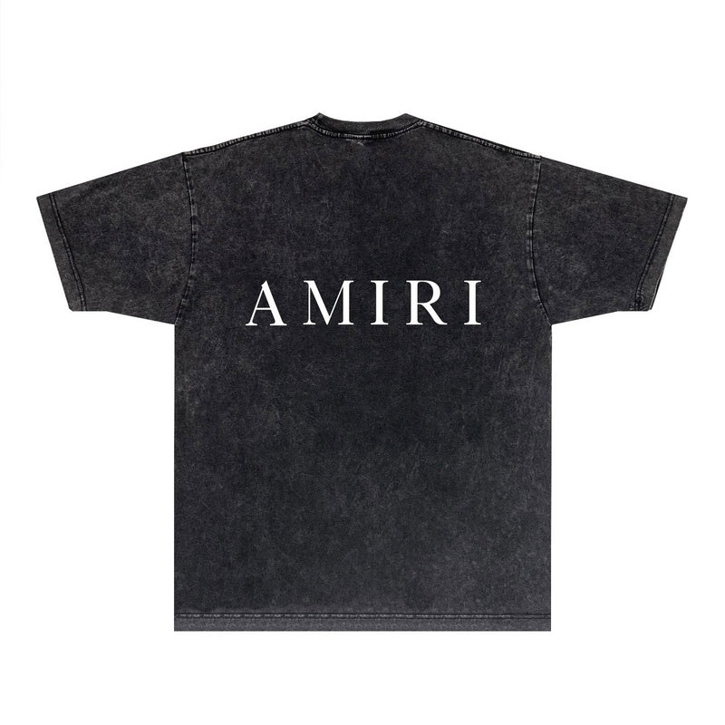 Close-up of Amiri t-shirt craftsmanship