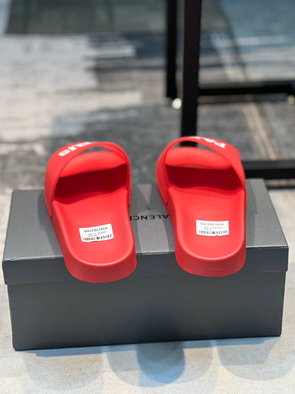 Balenciaga sandals Style 025 - logo and branding close-up
