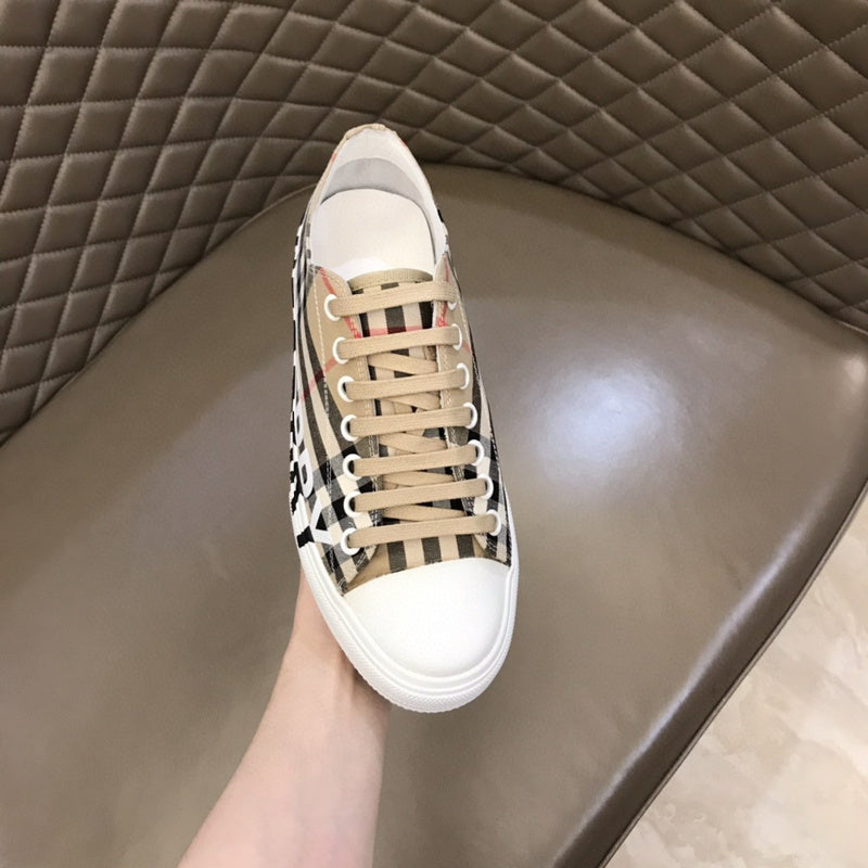 Burberry Chocolate Brown Low-Top Sneakers - Lifestyle Styling Shot
