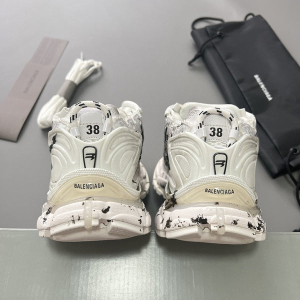Balenciaga Grey Combat Boots - Sole Detail View