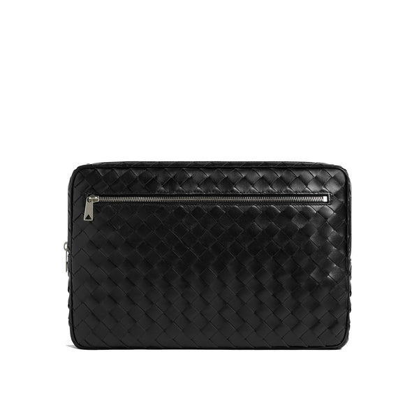 Bottega Veneta Bags? Bottega Veneta Intrecciato Zippered Laptop Case Bag Men Elegant Everyday Designer Handbag