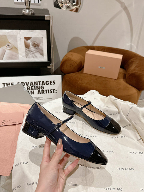 Close-up of Miu Miu shoes craftsmanship