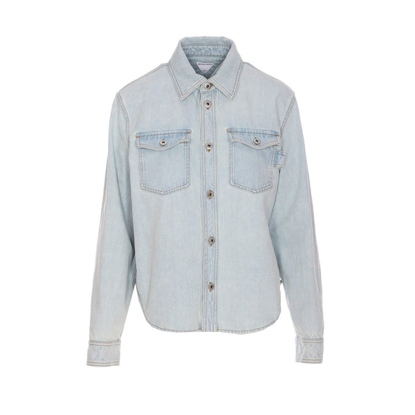 Bottega Veneta Tops? Bottega Veneta Women Denim Shirt Premium Designer Casual Top
