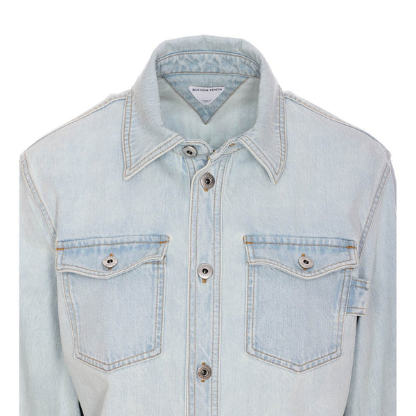 Bottega Veneta Tops? Bottega Veneta Women Denim Shirt Premium Designer Casual Top