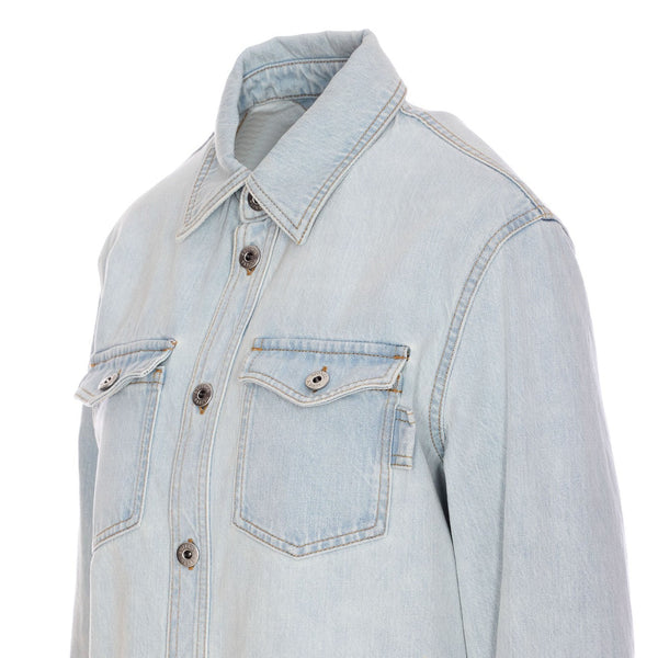 Bottega Veneta Tops? Bottega Veneta Women Denim Shirt Premium Designer Casual Top