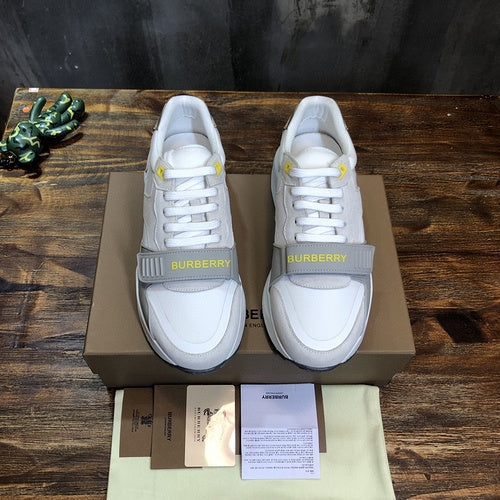 Burberry Tan Loafer Flats - Full Silhouette View