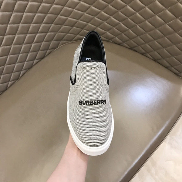 Burberry Grey Loafer Flats - Detail Shot of Craftsmanship