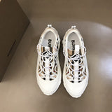 Burberry Beige Block Heel Pumps - Back View