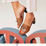 Hermès Camel Crisscross Strap Sandals - Side Profile View