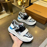 Burberry Grey Slip-On Sneakers - Heel Detail View
