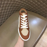 Hermès Grey Pointed-Toe Flats - Close-Up Texture View