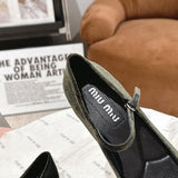 Miu Miu luxury shoes detail shot