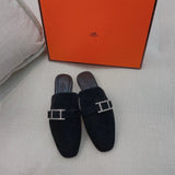 Hermes shoes Style 384 - logo and branding close-up
