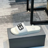 Balenciaga sandals Style 006 - front view, statement logo accent