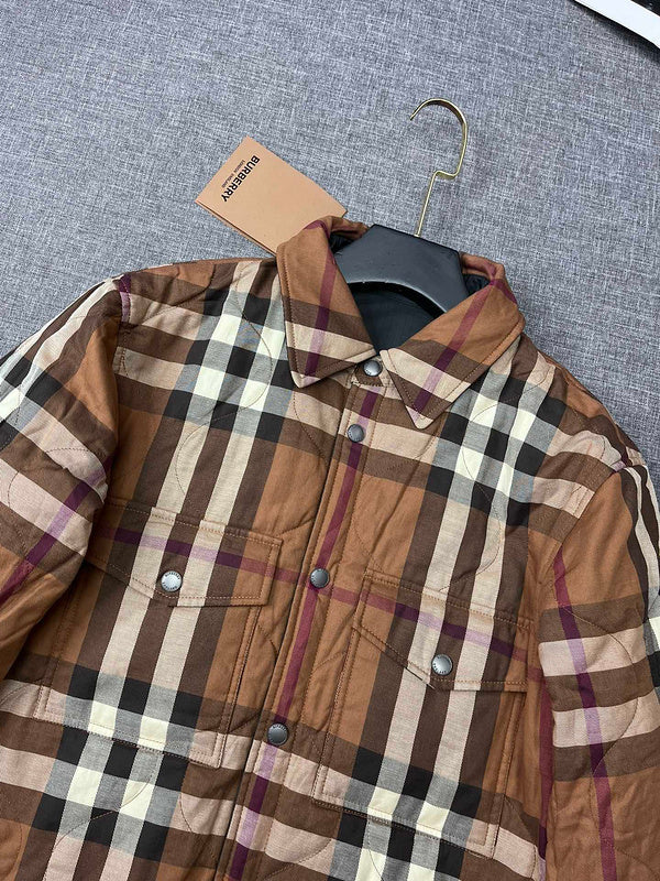 Close-up of Burberry designer clothing craftsmanship