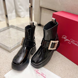 Side profile view of Roger Vivier luxury piece style No.054