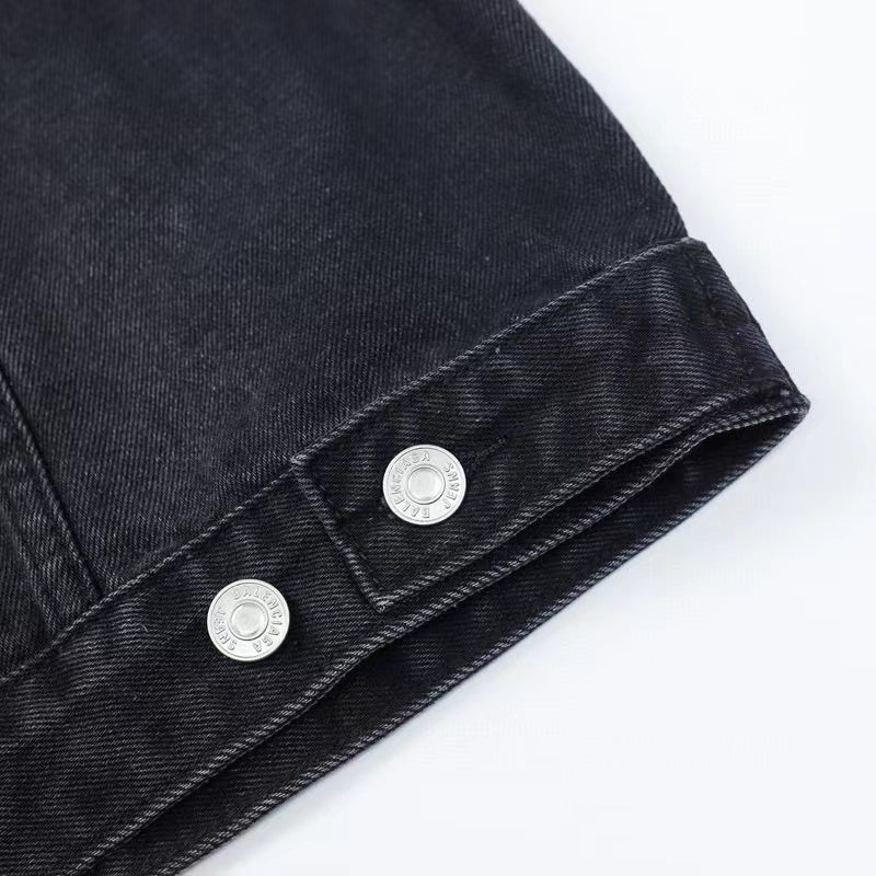 Close-up of Balenciaga designer clothing craftsmanship