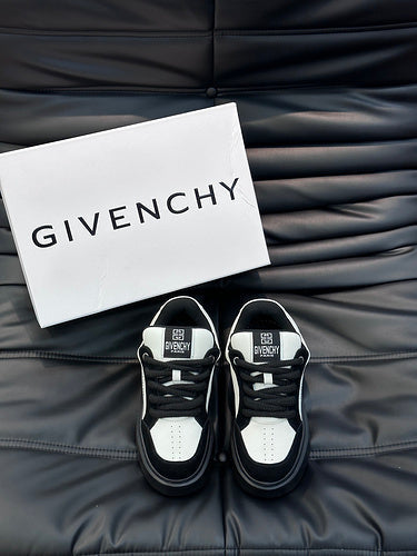 Givenchy Red High-Top Sneakers - Full Silhouette View