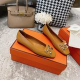 Hermès Nude Platform Heels - Back View