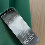 Close-up of Balmain designer clothing craftsmanship