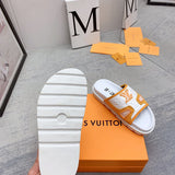 Louis Vuitton Nude Pointed-Toe Flats - Sole Detail View