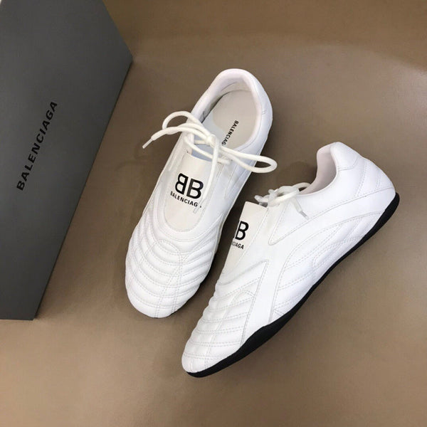 Balenciaga Nude Low-Top Sneakers - Angled View