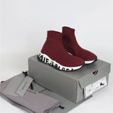 Balenciaga Red Low-Top Sneakers - Side Profile View