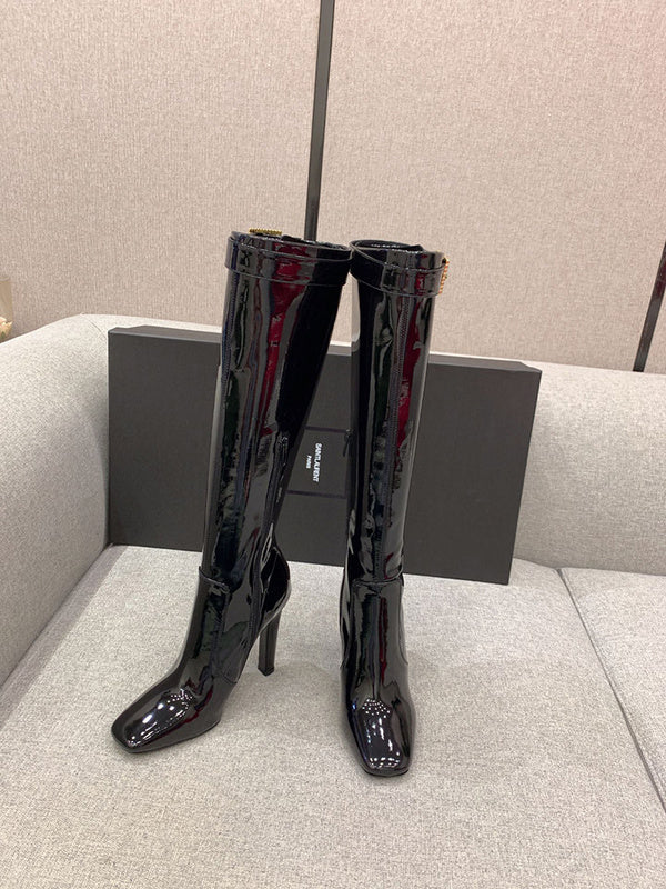 Saint Laurent luxury shoes detail shot