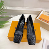 Louis Vuitton shoes Style 302 - front view, iconic logo design