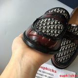Dior Burgundy Slingback Heels - Toe Detail View