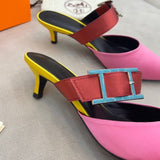 Hermes shoes Style 374 - texture and material detail