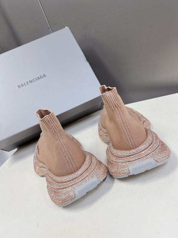 Balenciaga Beige Classic Ballet Flats - Detail Shot of Craftsmanship