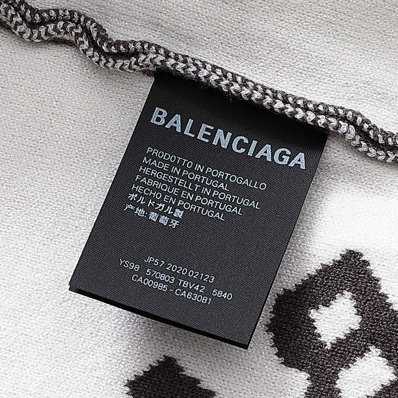 Close-up of Balenciaga designer clothing craftsmanship