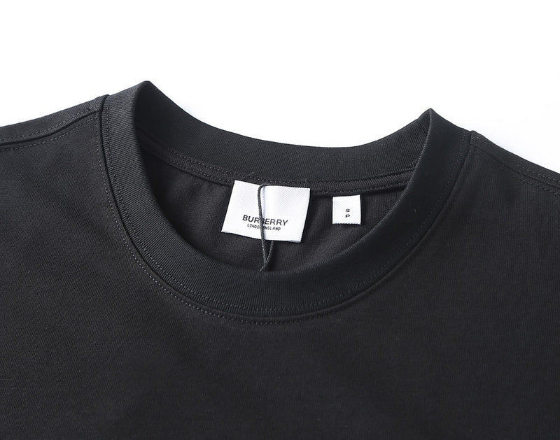 Burberry luxury t-shirt detail shot