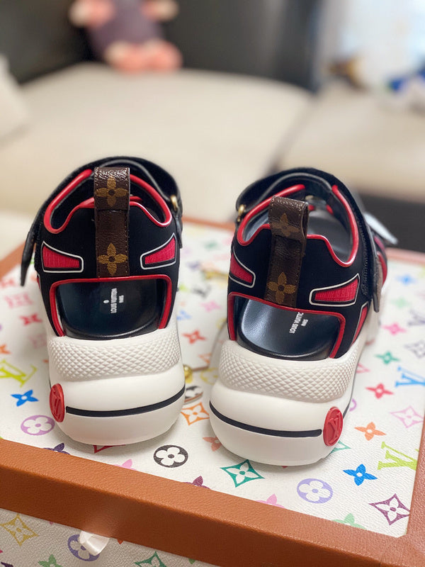Close-up of Louis Vuitton shoes craftsmanship
