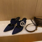 Louis Vuitton shoes Style 263 - close-up of iconic logo design