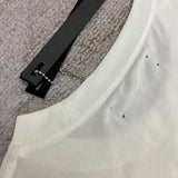 Close-up of Amiri t-shirt craftsmanship