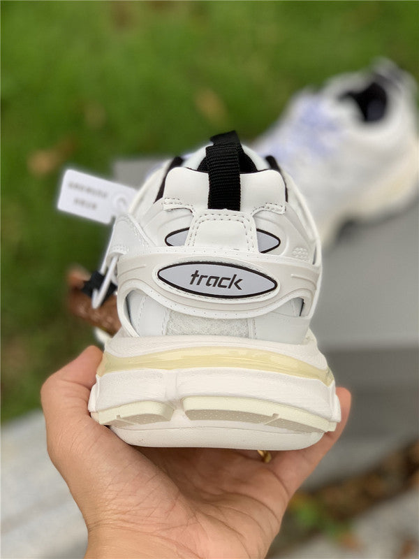 Balenciaga White Slingback Heels - Full Silhouette View