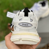 Balenciaga White Slingback Heels - Full Silhouette View