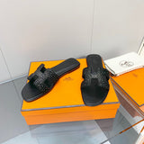 Hermès Red Block Heel Sandals - Back View
