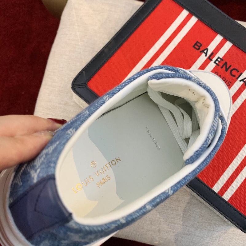 Close-up of Louis Vuitton shoes craftsmanship